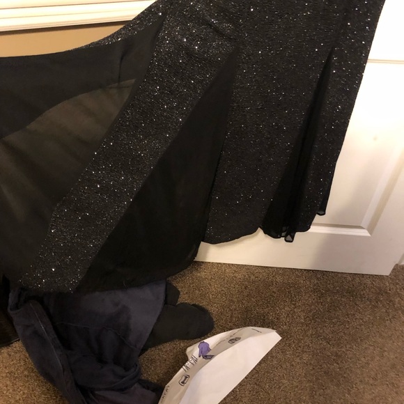 Black/sparkle evening gown - Picture 3 of 5